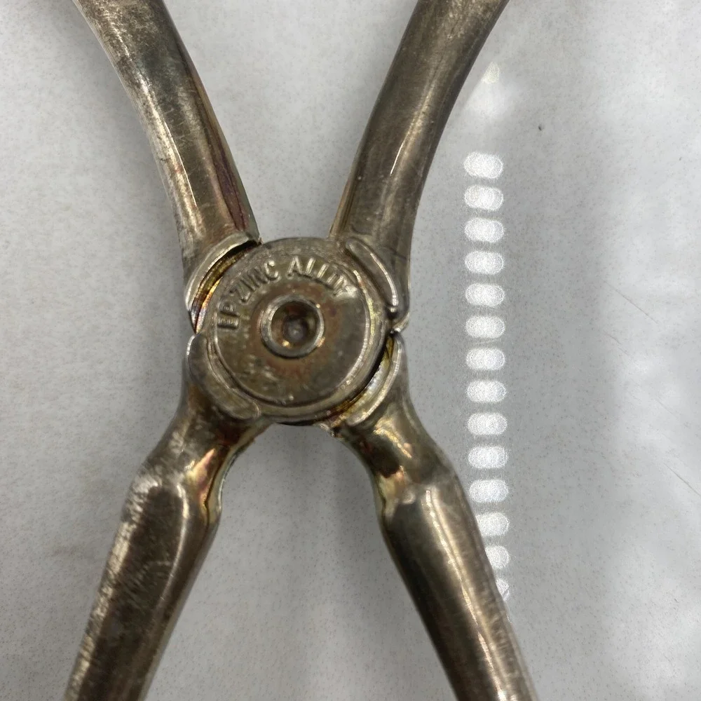 Vintage Serving Spoon Tongs Salad Pasta 10